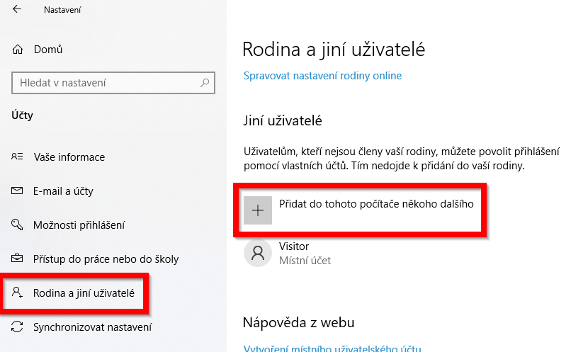 mistni ucet