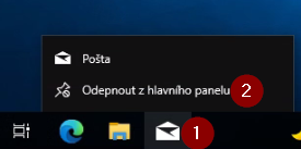 odepnout postu